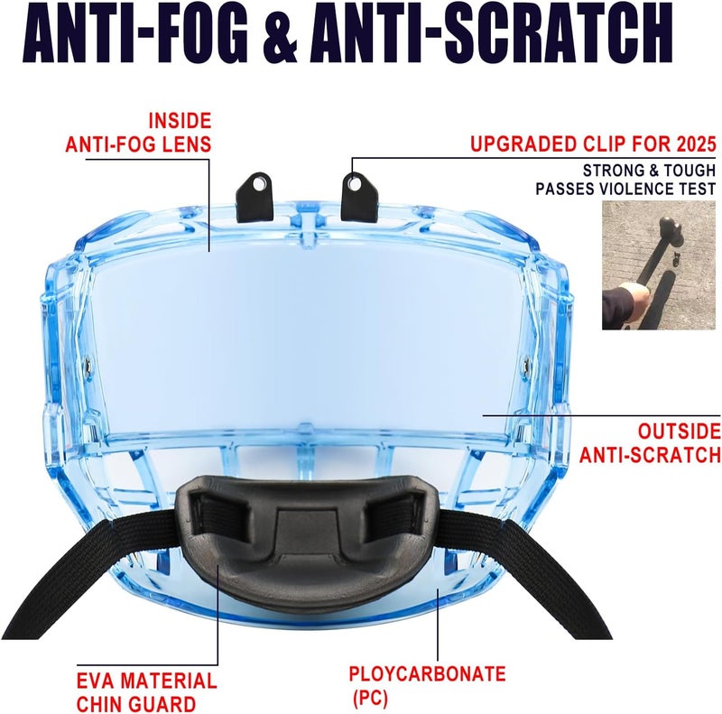 GY Hockey Full Shield Visor Junior Ice Hockey Helmet Full Face Protection Visor Youth Anti-Scratch/Anti-Fog - Image 3
